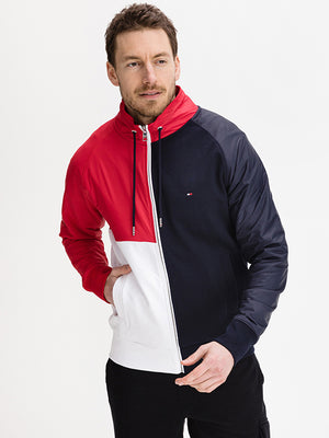 Mix Media Colorblock Desert Sky / Primary Red / White / L
