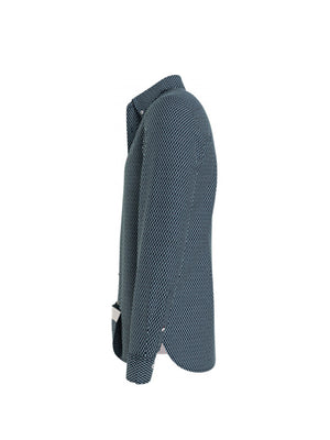 Slim Seersucker Mini Carbon Navy / Oxygen / L