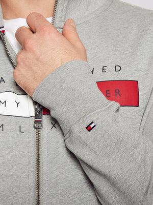 Global Hilfiger Zip Medium Grey Heather / L