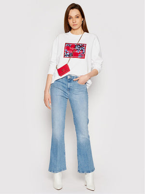 Relaxed Floral C-Nk White / L