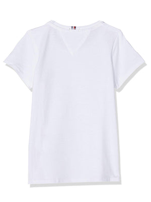 Girls Basic Cn Knit Bright White / 10