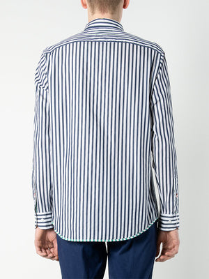 Two Tone Dobby Strip PEACOAT / PEPPER GREEN / BW / L