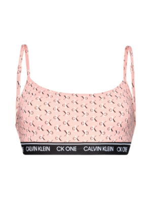 Unlined Bralette MINI STAGGER LOGO_CHERRY BLOSSOM / S