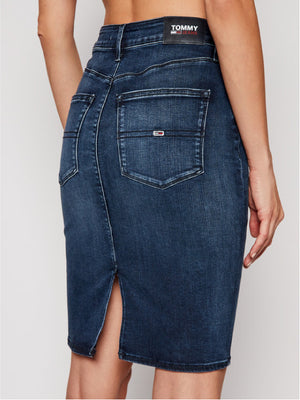 High Waist Denim Skirt Dyldbs Dynamic Lora Dark Blue Str / NI30