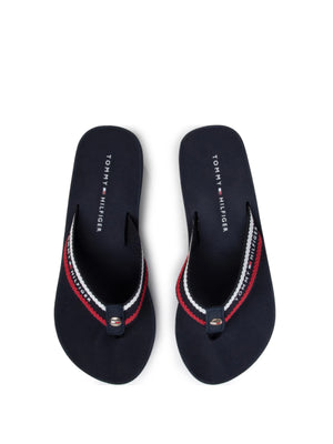 Stripy Wedge Beach Sandal RWB / 36