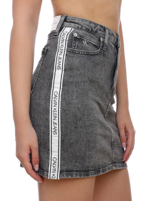 High Rise Mini Skirt Denim Grey / NI30