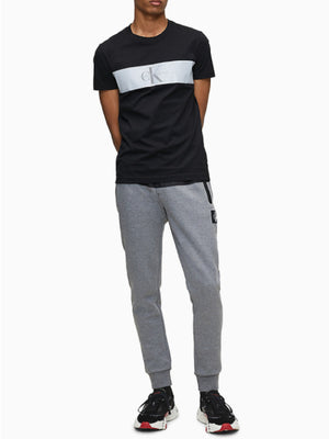 Reflect Stripe Monogram Slim Tee CK Black / M