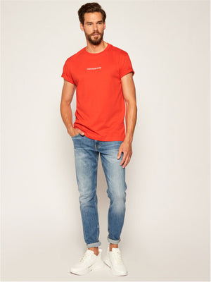 Instit Chest Logo Reg Tee Fiery Red / L