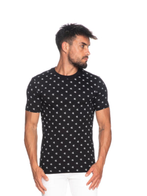 Ck Aop Slim Tee CK Black/white / L