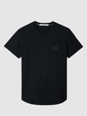 Moto Shoulder Detail Tee Ck Black / XXL