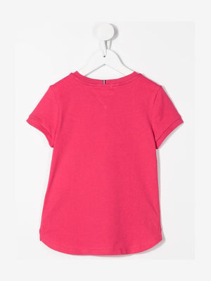 Tommy Foil Label Tee S/S Blush Red / 10