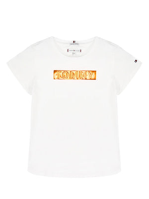Tommy Foil Label Tee S/S White / 10