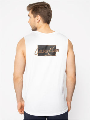 Relaxed Retro Crew Tank PVH Classic White / L