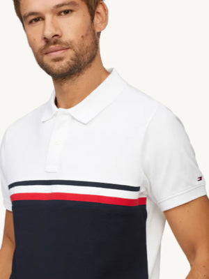 Gs Insert Colorblock Slim Polo WHITE / MULTI / L