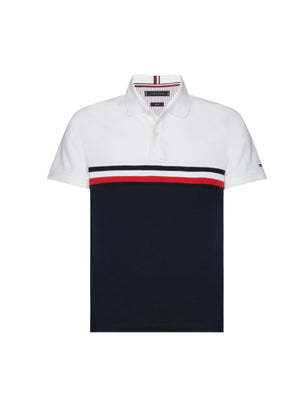 Gs Insert Colorblock Slim Polo WHITE / MULTI / L