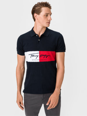 Autograph Flag Slim Polo DESERT SKY / L