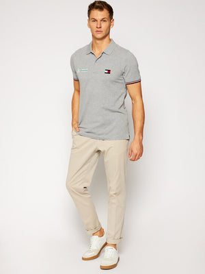 1 Mb Logo Polo Medium Grey Heather / L