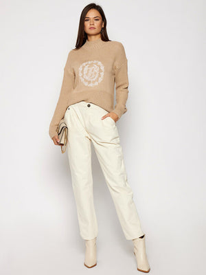 Matt&Shine Mock-Nk Sweater Ls Trench / L