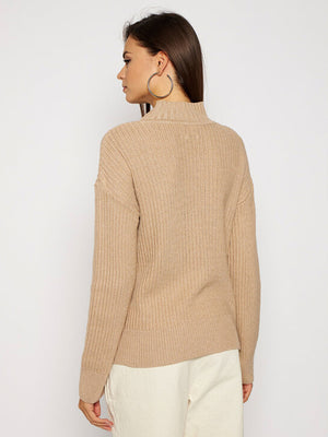 Matt&Shine Mock-Nk Sweater Ls Trench / L