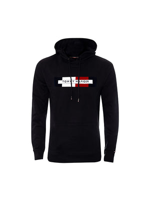 Hilfiger Logo Hoody JET BLACK / L