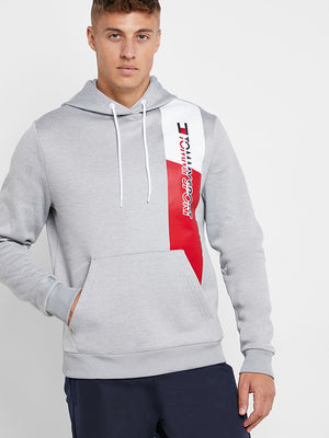 Graphic Flag Fleece Hoody Grey Heather / XL