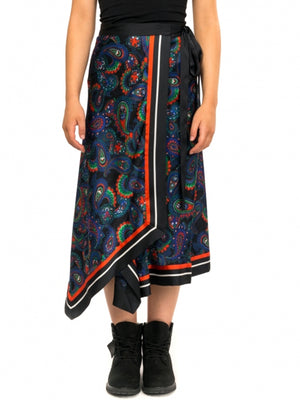Blake Wrap Skirt PAISLEY BORDER / 10