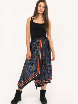 Blake Wrap Skirt PAISLEY BORDER / 10