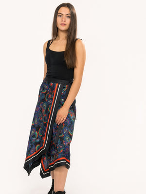 Blake Wrap Skirt PAISLEY BORDER / 10