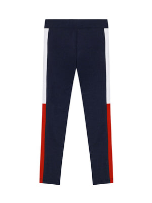Colorblock  Legging Twilight Navy/ Deep Crimson / 10