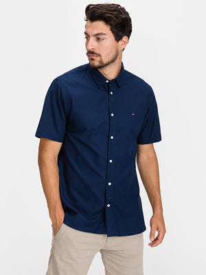 Grid Dobby Shirt S/S Carbon Navy / L