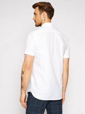 Grid Dobby Shirt S/S Optic White / L