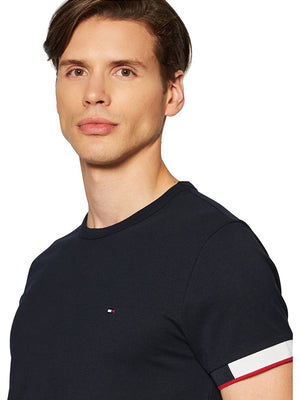 Jacquard Cuff Tee Desert Sky / L