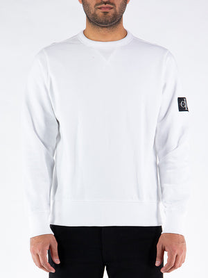 Monogram Sleeve Badg Bright White / L
