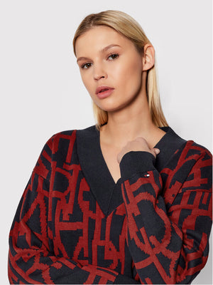 Spell Out V-Nk Sweat All Over Spell Out / L