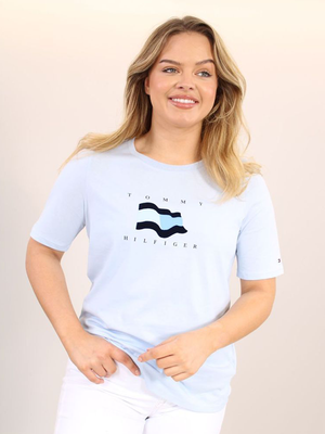 Reg Flock Flag Open Breezy Blue / L