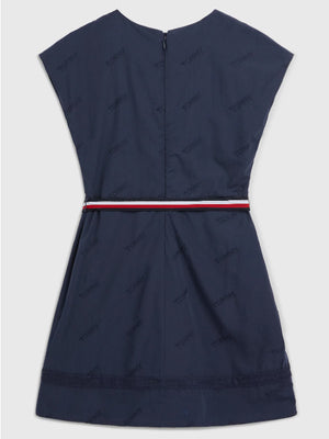 Tommy Embroidered Dress S/S Twilight Navy / 8