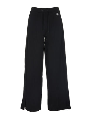 Side Rib Straight Milano Pants Ck Black / L