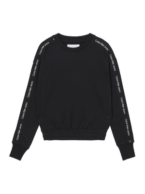 Logo Tape Crew Neck Ck Black / L