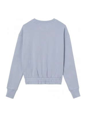 Logo Tape Crew Neck Silver Sky / L