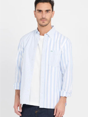 Ithaca Blocking Rf Shirt Cloudy Blue / White / L