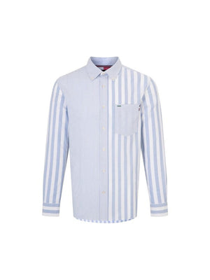 Ithaca Blocking Rf Shirt Cloudy Blue / White / L