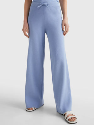 Soft Rib Wide Leg Pant Moon Blue / RL