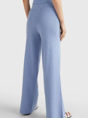 Soft Rib Wide Leg Pant Moon Blue / RL