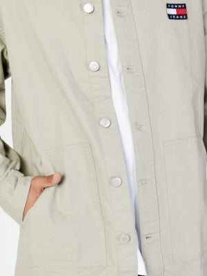 Tjm Twisted Flag Overshirt Stony Beige / L