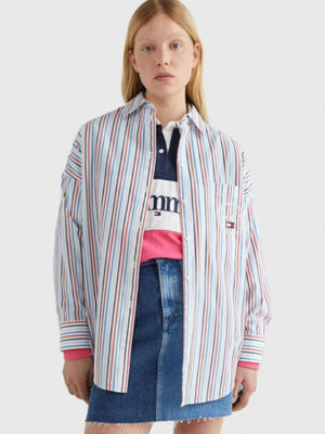 Tjw Grandpa Stripe Shirt White/Multi / L