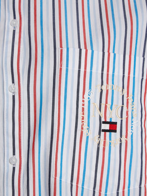 Tjw Grandpa Stripe Shirt White/Multi / L
