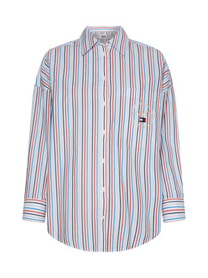 Tjw Grandpa Stripe Shirt White/Multi / L