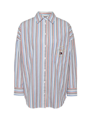 Tjw Grandpa Stripe Shirt White/Multi / L