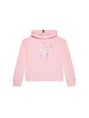 Script Print Hoodie Pink Breeze / 10