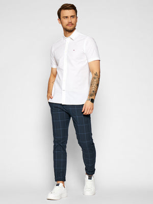Grid Dobby Shirt S/S Optic White / L